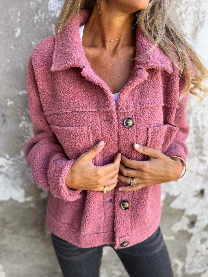 Casual Lapel Button-Up Coat