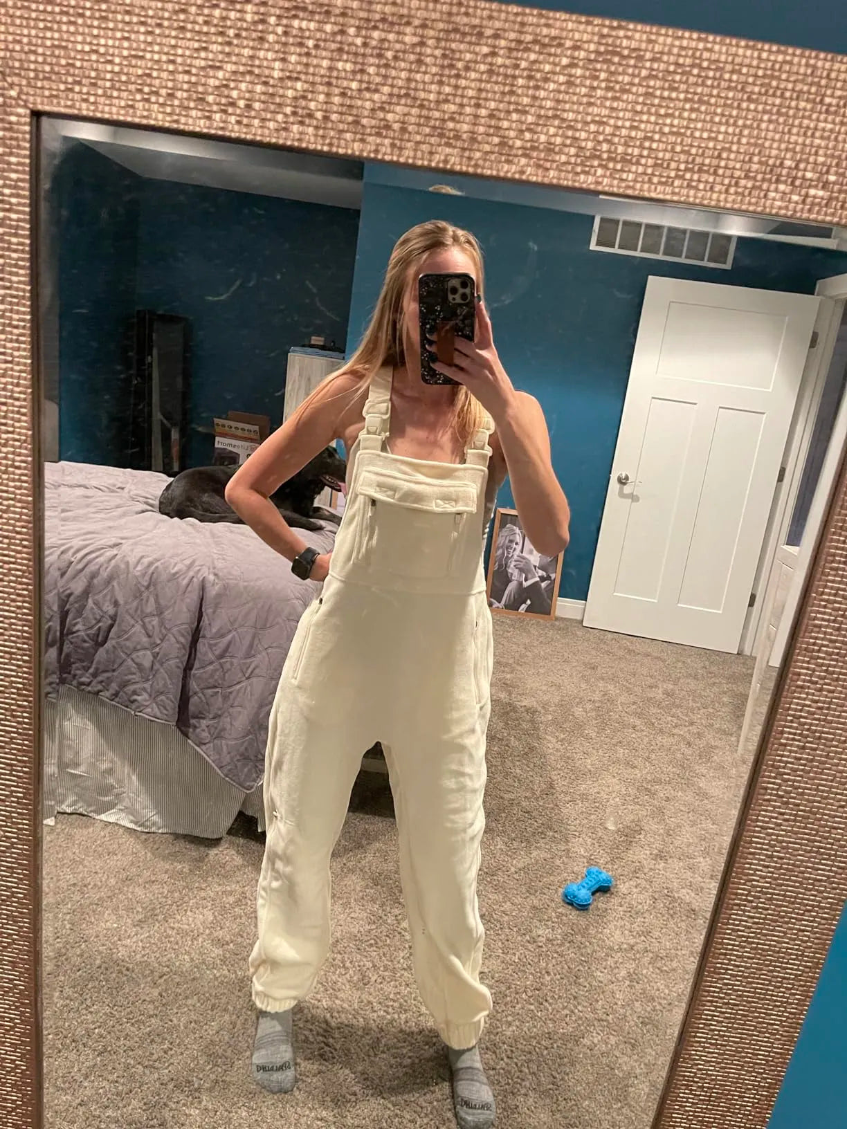 Fleece Warm Overalls Loose Casual Jumpsuits