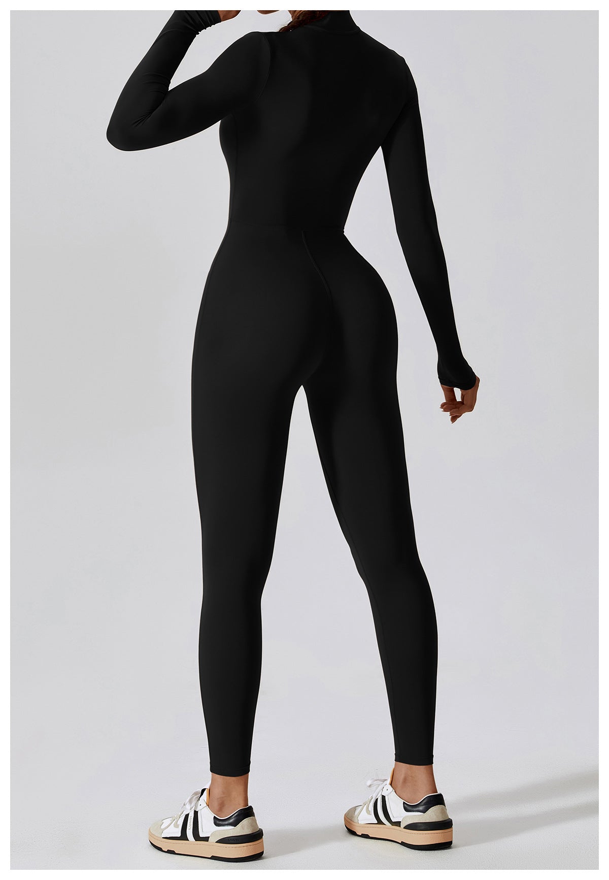 Zipper Long Sleeve Yoga Jumpsuit