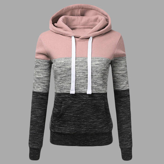 Color Blocking Hoodie Jacket Sweater