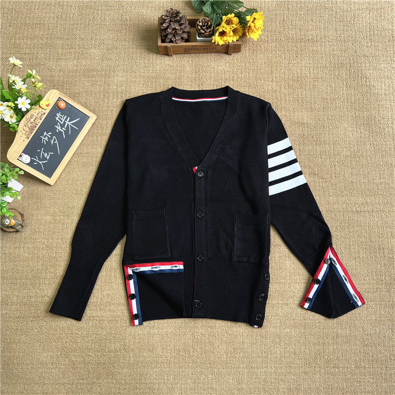 V-Neck Knitted Jacket