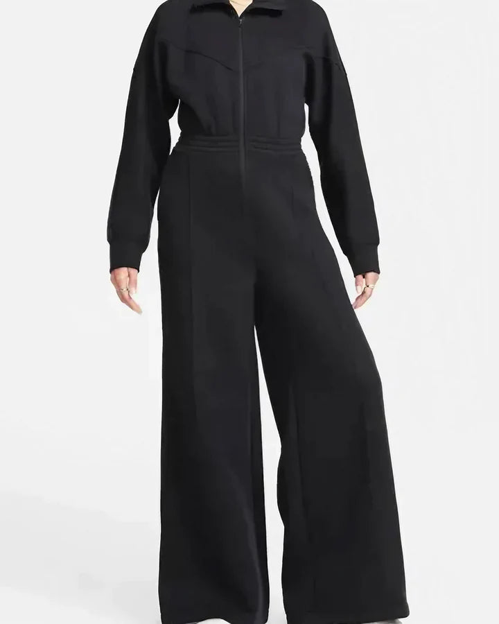 Zipper Fleece Jumpsuit